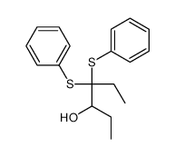 4,4-bis(phenylsulfanyl)hexan-3-ol Structure