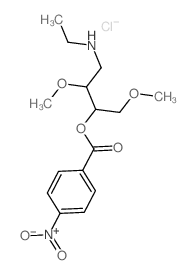 (4-ethylamino-1,3-dimethoxy-butan-2-yl) 4-nitrobenzoate structure