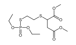 dimethyl 2-(2-diethoxyphosphorylsulfanylethylsulfanyl)butanedioate Structure