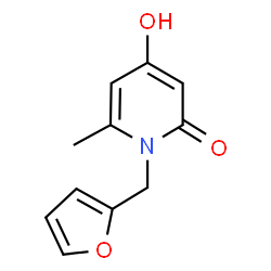 1-(2-furylmethyl)-4-hydroxy-6-methylpyridin-2(1H)-one Structure