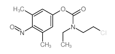 Carbamic acid,(2-chloroethyl)ethyl-, 3,5-dimethyl-4-nitrosophenyl ester (9CI) structure