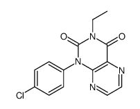 1-(4-chlorophenyl)-3-ethylpteridine-2,4-dione Structure