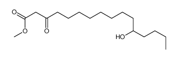 methyl 12-hydroxy-3-oxohexadecanoate结构式