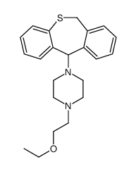 1-(6,11-dihydrobenzo[c][1]benzothiepin-11-yl)-4-(2-ethoxyethyl)piperazine结构式