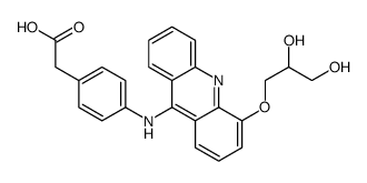 2-[4-[[4-(2,3-dihydroxypropoxy)acridin-9-yl]amino]phenyl]acetic acid结构式