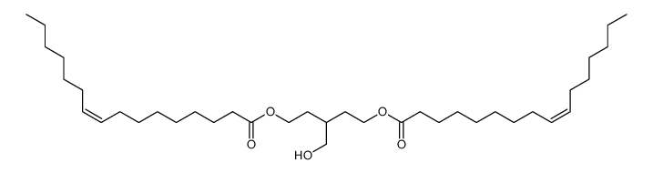 (Z)-Hexadec-9-enoic acid 5-((Z)-hexadec-9-enoyloxy)-3-hydroxymethyl-pentyl ester结构式