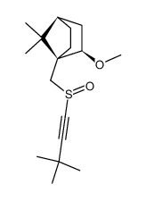 (1S,2R)-2-methoxy-10-(3,3-dimethyl-1-butynylsulfinyl)bornane Structure