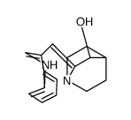 2-(1H-indol-3-ylmethylidene)-1-azabicyclo[2.2.2]octan-3-ol结构式