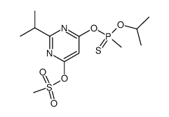 Methanesulfonic acid 6-(isopropoxy-methyl-phosphinothioyloxy)-2-isopropyl-pyrimidin-4-yl ester结构式