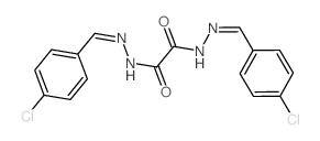 N,N-bis[(4-chlorophenyl)methylideneamino]oxamide structure