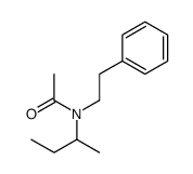 N-sec-Butyl-N-phenethylacetamide结构式