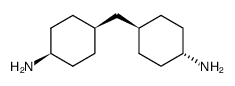 [trans(cis)]-4,4'-methylenebis(cyclohexylamine)结构式