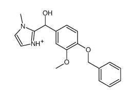 (3-methoxy-4-phenylmethoxyphenyl)-(3-methyl-1H-imidazol-3-ium-2-yl)methanol Structure