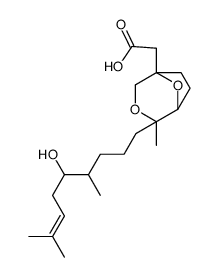 4-(5-Hydroxy-4,8-dimethyl-7-nonenyl)-4-methyl-3,8-dioxabicyclo[3.2.1]octane-1-acetic acid structure