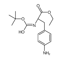 (S)-ETHYL 3-(4-AMINOPHENYL)-2-((TERT-BUTOXYCARBONYL)AMINO)PROPANOATE Structure