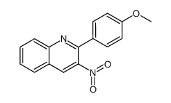 2-(4-methoxyphenyl)-3-nitroquinoline Structure