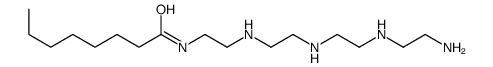 N-[2-[[2-[[2-[(2-氨乙基)氨基]乙基]氨基]乙基]氨基]乙基]辛酰胺结构式