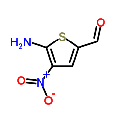 5-Amino-4-nitro-2-thiophenecarbaldehyde结构式