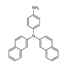 4-N,4-N-dinaphthalen-2-ylbenzene-1,4-diamine结构式