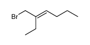 (E)-3-(bromomethyl)hept-3-ene结构式