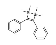 1,1,2,2-tetramethyl-3,4-diphenyl-1,2-disilacyclobut-3-ene Structure