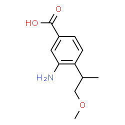 Benzoic acid, 3-amino-4-(2-methoxy-1-methylethyl)- (9CI)结构式