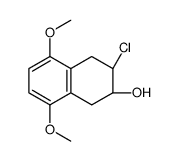 (2R,3R)-3-chloro-5,8-dimethoxy-1,2,3,4-tetrahydronaphthalen-2-ol Structure