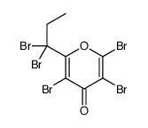 2,3,5-tribromo-6-(1,1-dibromopropyl)pyran-4-one结构式