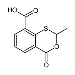 2-Methyl-4-oxo-4H-3,1-benzoxathiin-8-carbonsaeure结构式