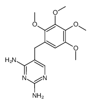 Pyrimidine, 2,4-diamino-5-[[2,3,4,5-tetramethoxyphenyl]- Structure