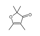 2,2,4,5-tetramethylfuran-3-one结构式