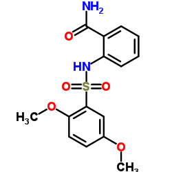 2-[(2,5-Dimethoxyphenyl)sulfonamido]benzamide结构式