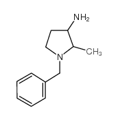 2-Methyl-1-(phenylmethyl)-3-pyrrolidinamine结构式