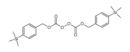 bis[p-(trimethylsilyl)benzyl] peroxydicarbonate Structure