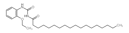 N-[(2-ethoxyphenyl)carbamoyl]octadecanamide structure