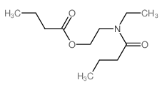 Butanoic acid,2-[ethyl(1-oxobutyl)amino]ethyl ester结构式