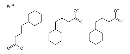iron tris(4-cyclohexylbutyrate) Structure