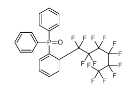 1-diphenylphosphoryl-2-(1,1,2,2,3,3,4,4,5,5,6,6,6-tridecafluorohexyl)benzene结构式
