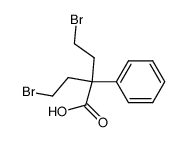 4-bromo-2-(2-bromo-ethyl)-2-phenyl-butyric acid结构式
