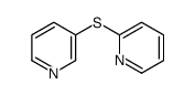 2-pyridin-3-ylsulfanylpyridine结构式