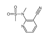 N-(3-氰基吡啶-2-基)-n-甲基甲烷磺酰胺结构式