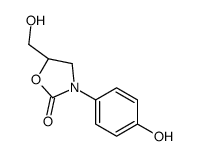 (R)-5-(hydroxymethyl)-3-(4-hydroxyphenyl)oxazolidin-2-one结构式