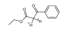 ethyl benzoylacetate-d2结构式