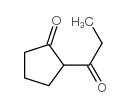 2-(1-oxopropyl)cyclopentan-1-one Structure