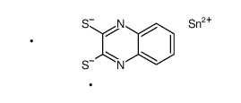 (2,3-Quinoxalinyldithio)dimethyltin Structure