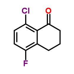 8-Chloro-5-fluoro-3,4-dihydro-1(2H)-naphthalenone结构式
