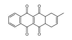 2-methyl-1,4,4a,12a-tetrahydrotetracene-5,6,11,12-tetraone结构式