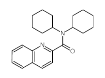 N,N-dicyclohexylquinoline-2-carboxamide structure