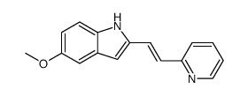 1-(5-methoxy-2-indolyl)-2-(2-pyridyl)ethylene Structure