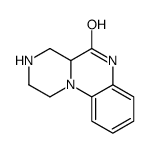 2,3,4,4a-tetrahydro-1H-pyrazino(1,2a)quinoxalin-5-(6H)one结构式